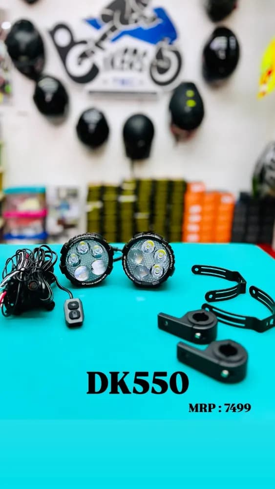 LGP DK-550 Pro 90W LED Spotlight for Bike & Car (Pair) | IP67 Waterproof High Power Auxiliary Fog Light | Universal Driving Lamp